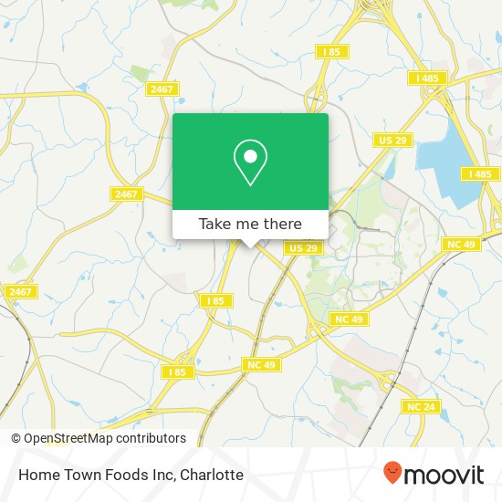 Home Town Foods Inc map