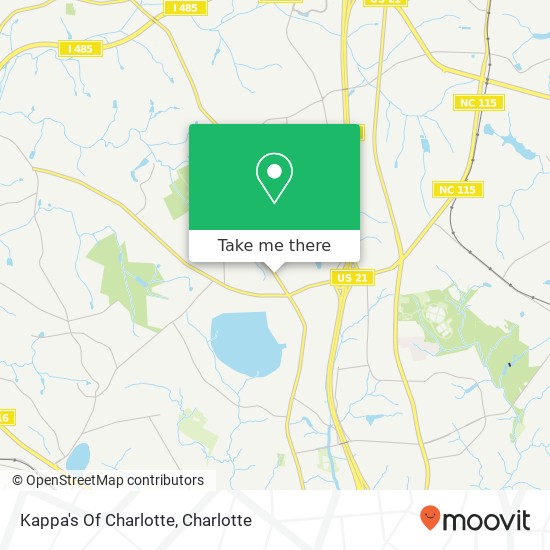 Kappa's Of Charlotte map