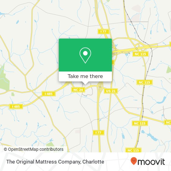 Mapa de The Original Mattress Company