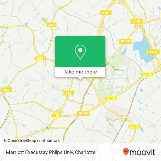 Marriott Execustay Philps Univ map