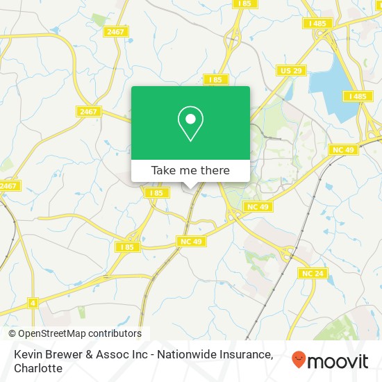 Mapa de Kevin Brewer & Assoc Inc - Nationwide Insurance