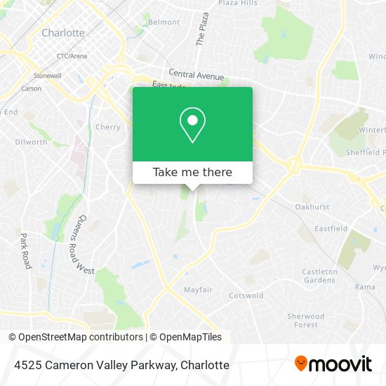 Mapa de 4525 Cameron Valley Parkway
