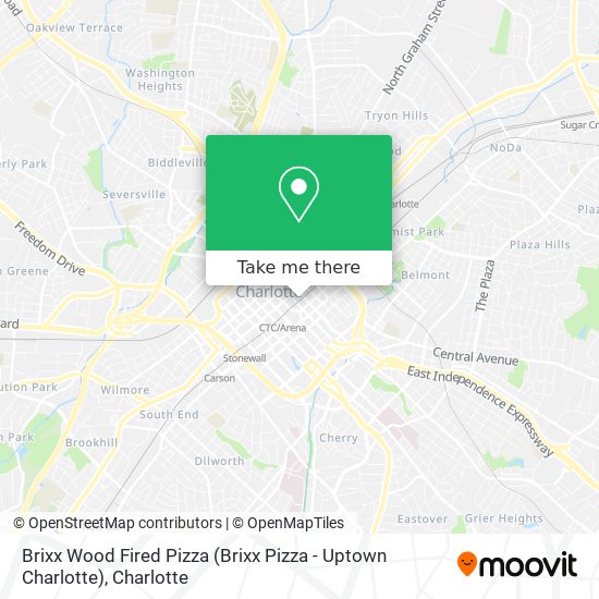 Brixx Wood Fired Pizza (Brixx Pizza - Uptown Charlotte) map