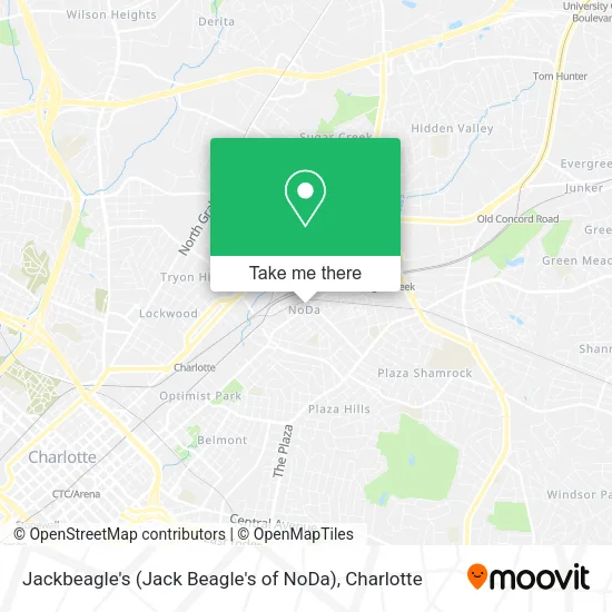 Mapa de Jackbeagle's (Jack Beagle's of NoDa)