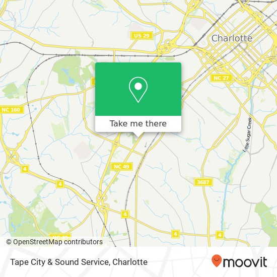 Mapa de Tape City & Sound Service