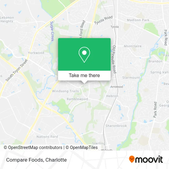 Compare Foods map