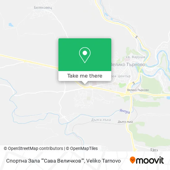 Спортна Зала ""Сава Величков"" map
