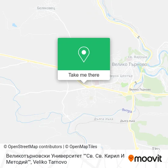 Карта Великотърновски Университет ""Св. Св. Кирил И Методий""