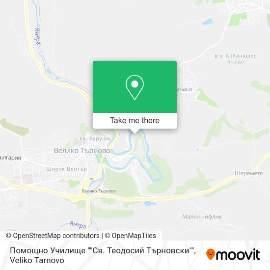 Карта Помощно Училище ""Св. Теодосий Търновски""