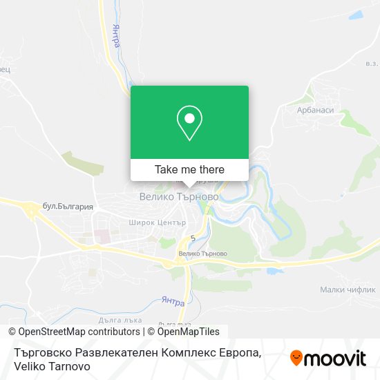 Карта Търговско Развлекателен Комплекс Европа