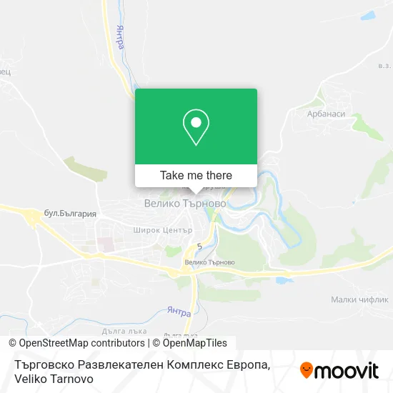 Карта Търговско Развлекателен Комплекс Европа