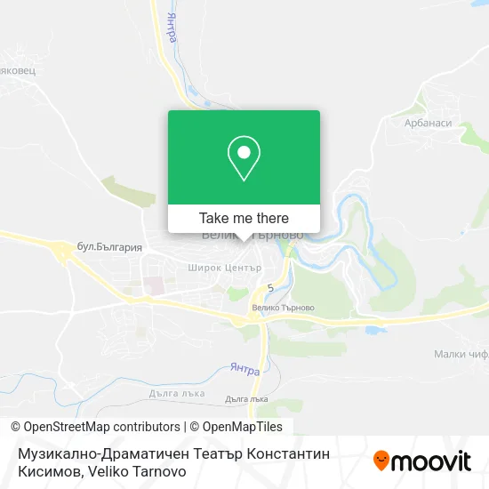 Карта Музикално-Драматичен Театър Константин Кисимов