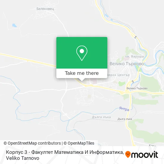 Карта Корпус 3 - Факултет Математика И Информатика