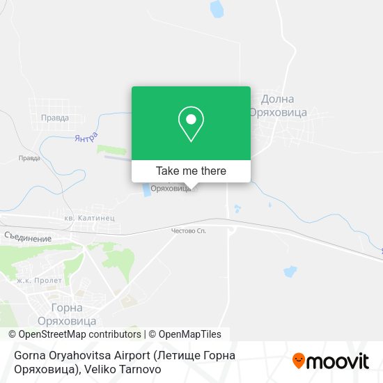 Карта Gorna Oryahovitsa Airport (Летище Горна Оряховица)
