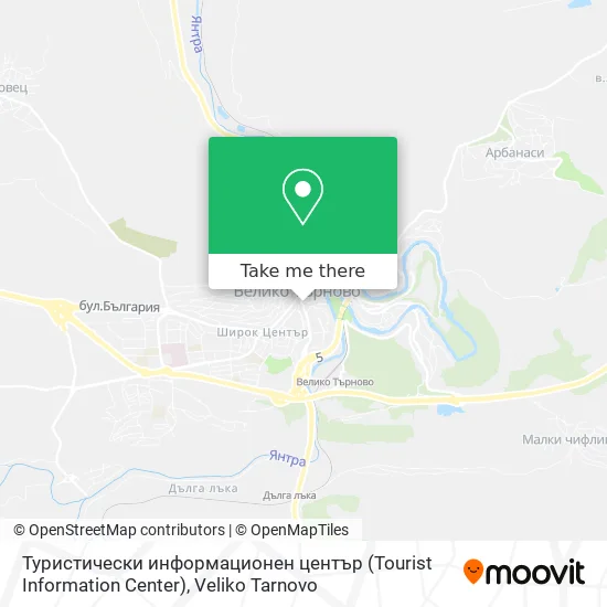 Карта Туристически информационен център (Tourist Information Center)