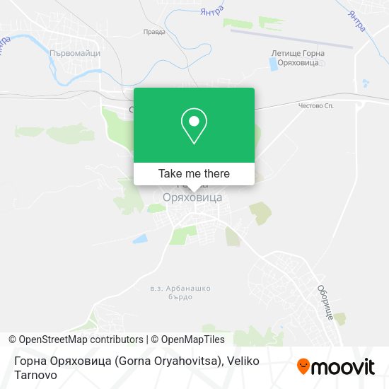 Карта Горна Оряховица (Gorna Oryahovitsa)