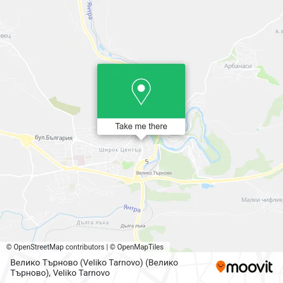 Карта Велико Търново (Veliko Tarnovo) (Велико Търново)