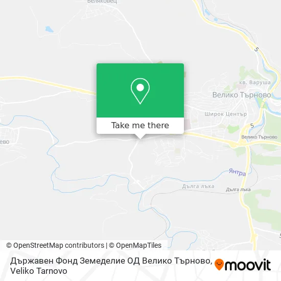 Държавен Фонд Земеделие ОД Велико Търново map