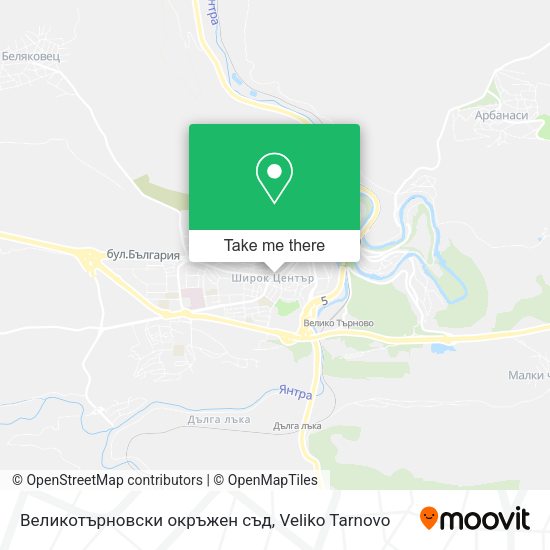 Карта Великотърновски окръжен съд