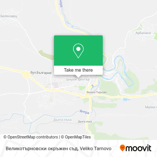 Карта Великотърновски окръжен съд