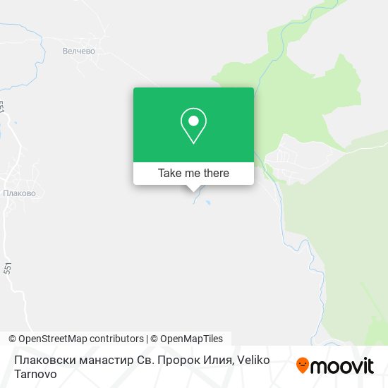 Карта Плаковски манастир Св. Пророк Илия