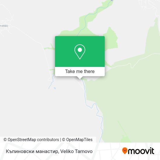 Карта Къпиновски манастир