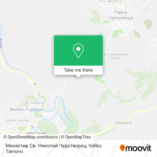 Карта Манастир Св. Николай Чудотворец
