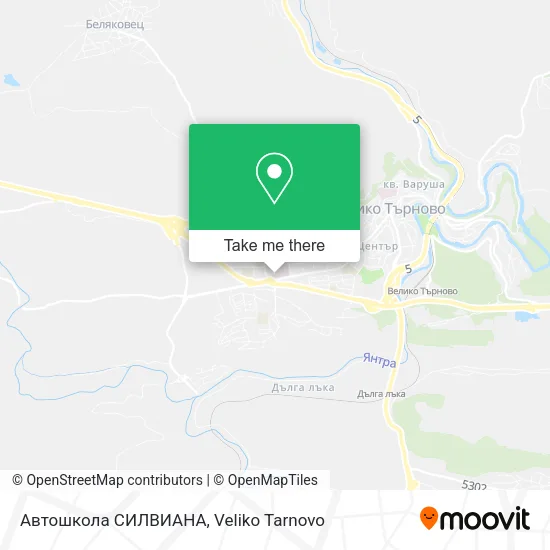 Карта Автошкола СИЛВИАНА