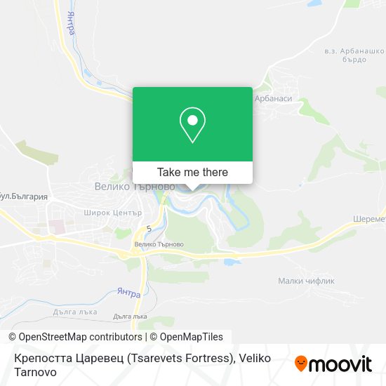 Карта Крепостта Царевец (Tsarevets Fortress)