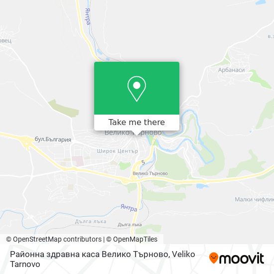 Районна здравна каса Велико Търново map