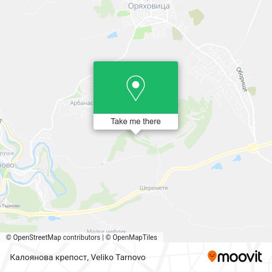 Калоянова крепост map