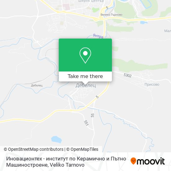 Иновационтех - институт по Керамично и Пътно Машиностроене map