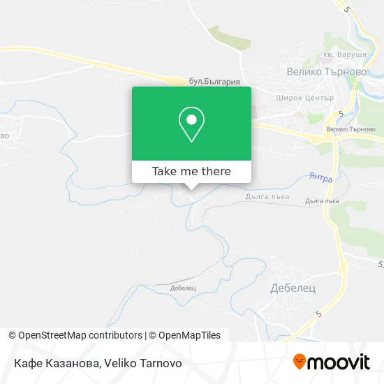 Кафе Казанова map