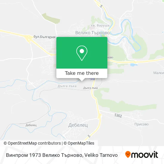 Винпром 1973 Велико Търново map