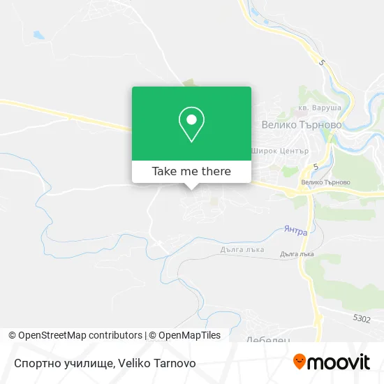Спортно училище map
