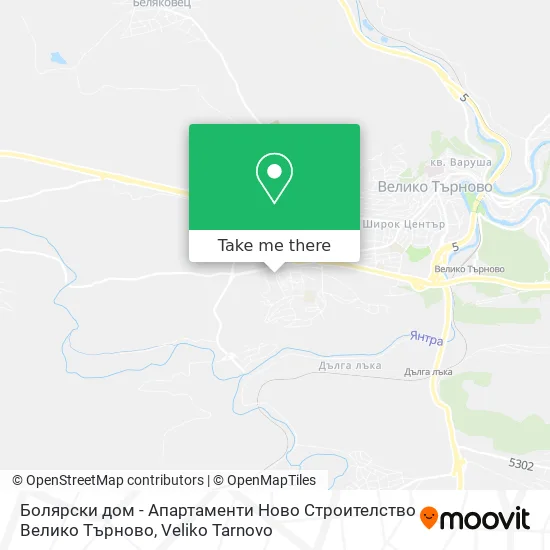 Карта Болярски дом - Апартаменти Ново Строителство Велико Търново