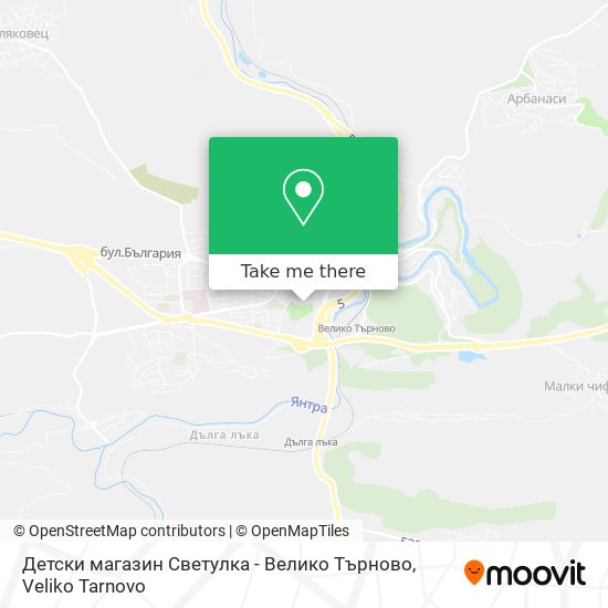 Карта Детски магазин Светулка - Велико Търново