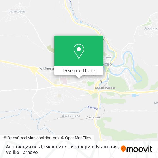 Карта Асоциация на Домашните Пивовари в България