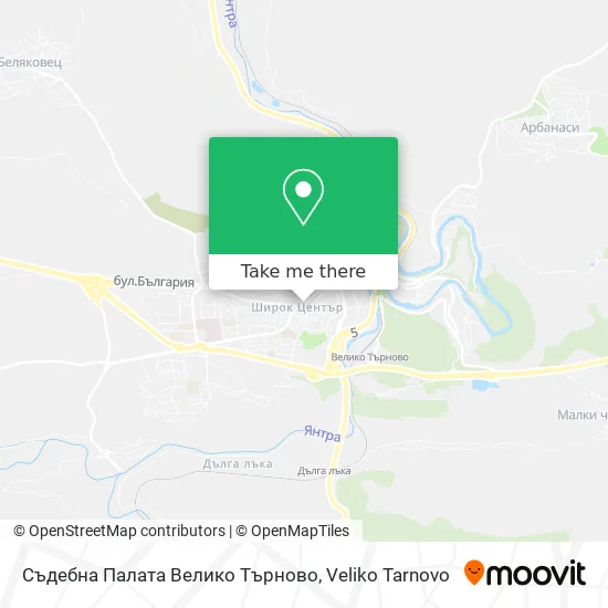 Съдебна Палата Велико Търново map
