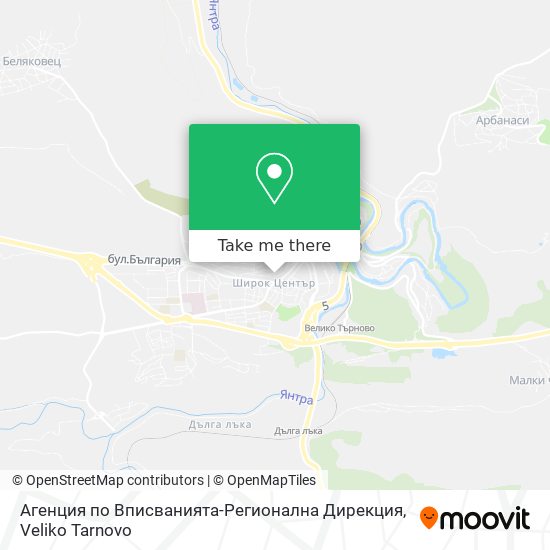 Агенция по Вписванията-Регионална Дирекция map