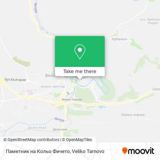 Паметник на Кольо Фичето map