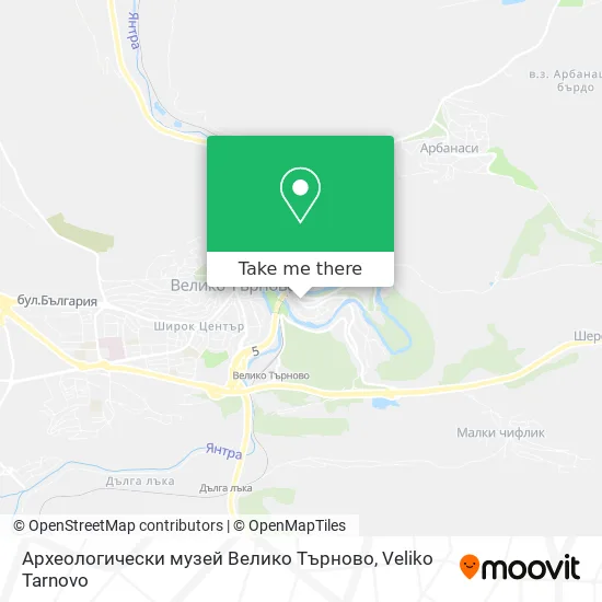 Археологически музей Велико Търново map