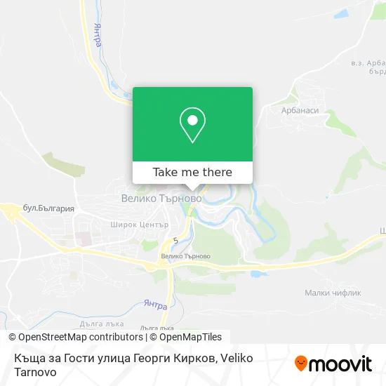 Карта Къща за Гости улица Георги Кирков