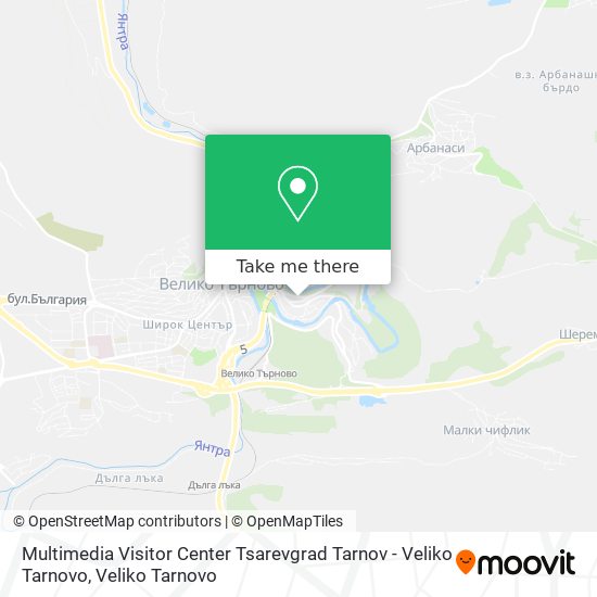Карта Multimedia Visitor Center Tsarevgrad Tarnov - Veliko Tarnovo