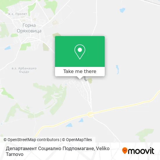 Карта Департамент Социално Подпомагане