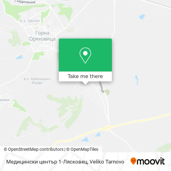 Медицински център 1-Лясковец map