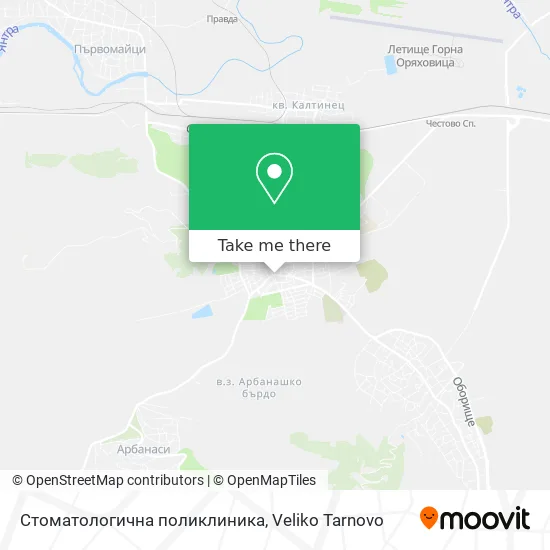 Стоматологична поликлиника map