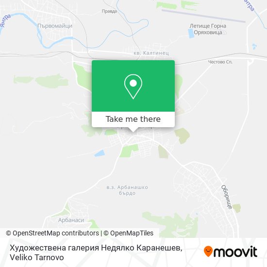 Карта Художествена галерия Недялко Каранешев