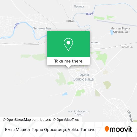 Емга Маркет Горна Оряховица map