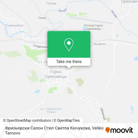 Карта Фризьорски Салон Стил Светла Кючукова